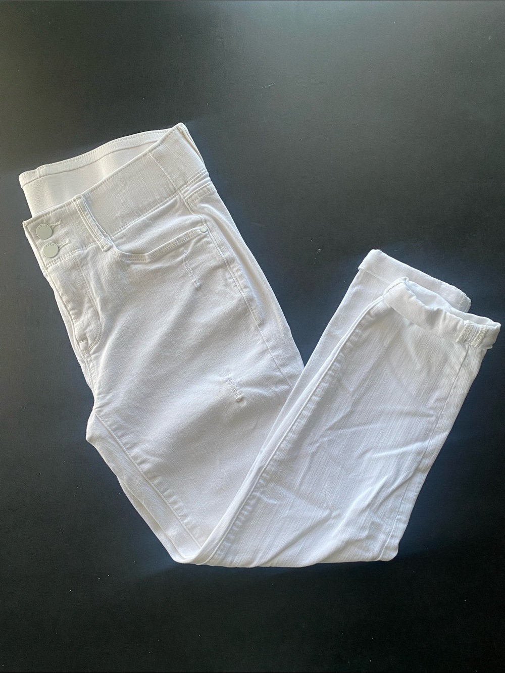 NWOT Apt 9 Women’s White Stretch Ankle Capris